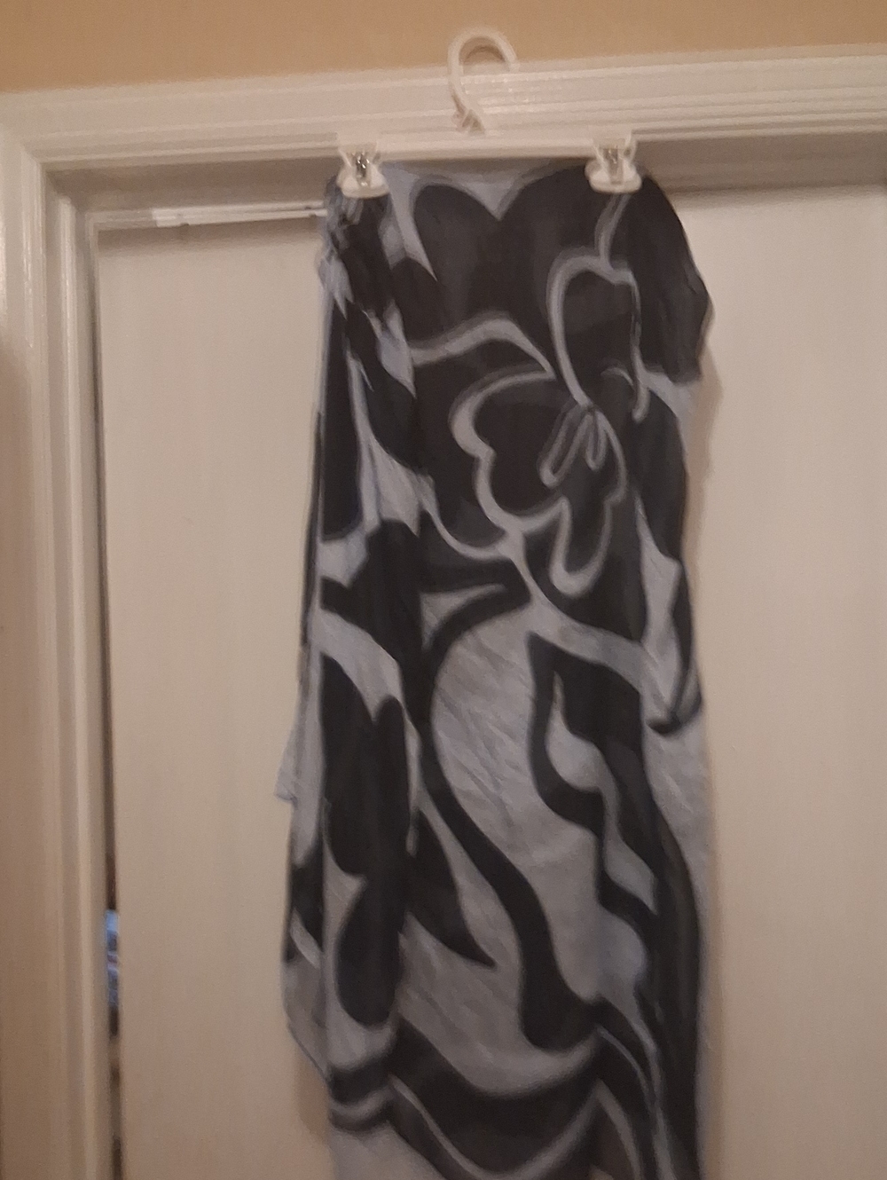 Lightweight light blue and navy  sarang or cover up .can be worn 3 diffent ways